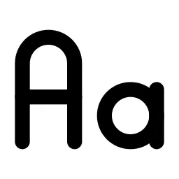Letter Case Line Icon
