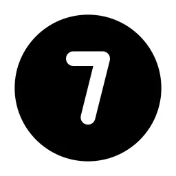 Circle Number 7 Icon