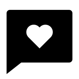 Chat Heart Fill Icon