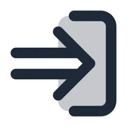 Arrow Double In Right Duotone Icon