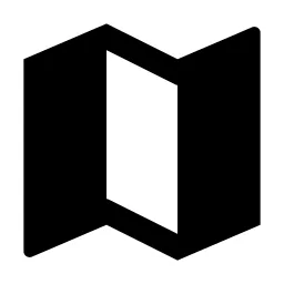 Map 2 Fill Icon