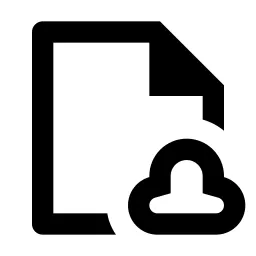File Cloud Line Icon
