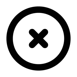 Circle X Line Icon