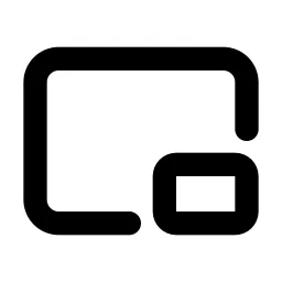 Picture In Picture Line Icon