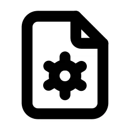 File Settings Line Icon
