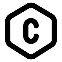 Hexagon Letter C Line Icon