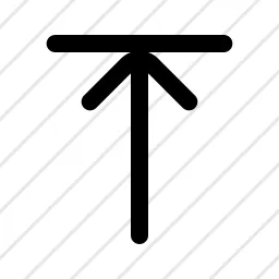 Arrow Wall 2 Up Align Top Icon