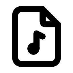 File Music Line Icon