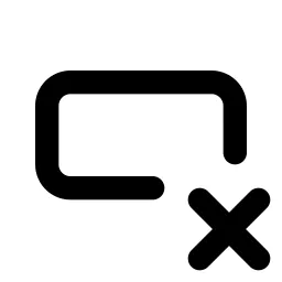 Input X Line Icon