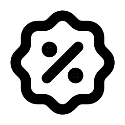 Rosette Discount Line Icon