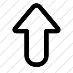 Arrow Path Up Icon