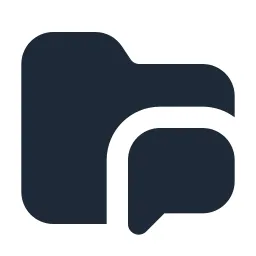 Folder Chat Solid Icon