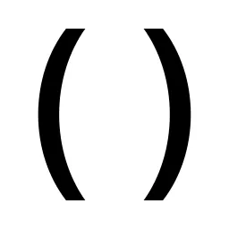 Parentheses Line Icon
