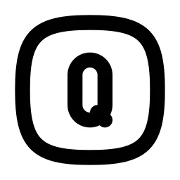 Square Rounded Letter Q Line Icon