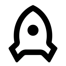 Rocket Line Icon