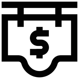 Hanging Sign Dollar Icon