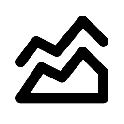 Chart Area Line Line Icon