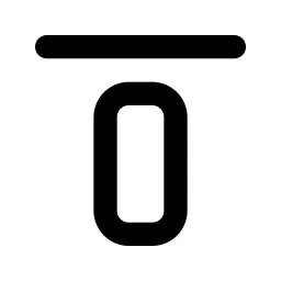 Layout Align Top Line Icon