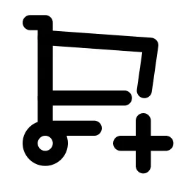 Shopping Cart Plus Line Icon