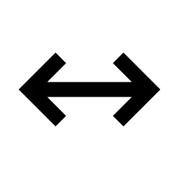Expand Horizontal S Line Icon