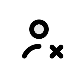 User Close Duo Icon