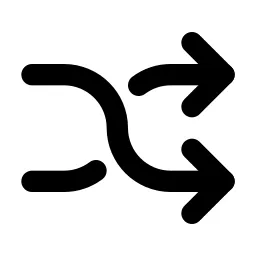 Arrows Shuffle Line Icon