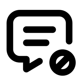 Message Cancel Line Icon