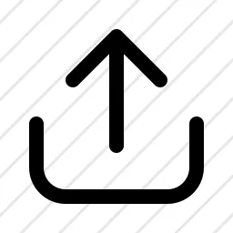 Arrow Out Of Box Upload Share Icon