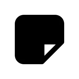 Sticky Note Fill Icon