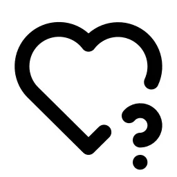 Heart Question Line Icon