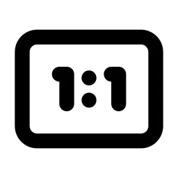 Relation One To One Line Icon