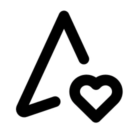 Navigation Heart Line Icon