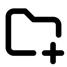 Folder Plus Line Icon