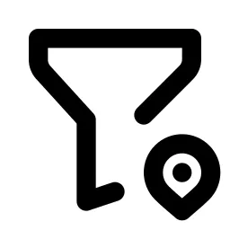 Filter Pin Line Icon