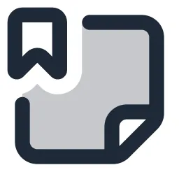 Note Bookmark Duotone Icon