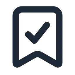 Bookmark Check Line Icon