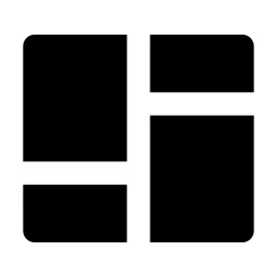 Layout Masonry Fill Icon