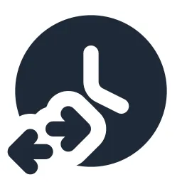 Clock Change Solid Icon