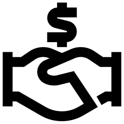 Dollar Handshake Icon
