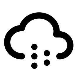 Cloud Snow Line Icon