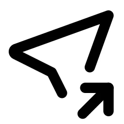 Location Share Line Icon