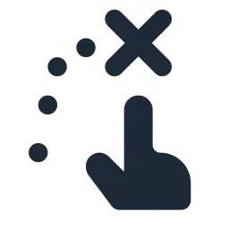 Hand Pointer Destination Solid Icon