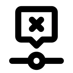 Timeline Event X Line Icon