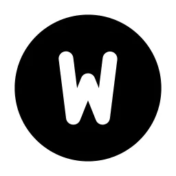 Circle Letter W Icon