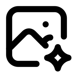 Photo Spark Line Icon