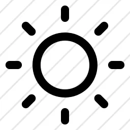 Sun Light Mode Icon