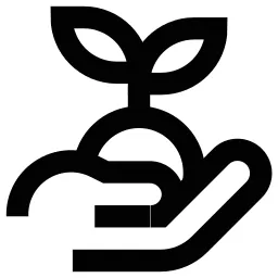 Hand Holding Seedling Icon