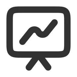 Presentation Chart Line Icon