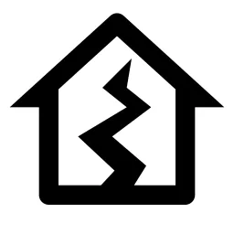 Earthquake Line Icon
