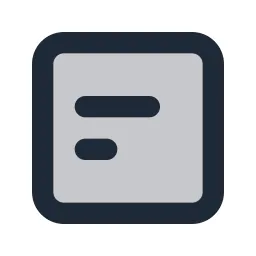 Align Left Center Box Duotone Icon